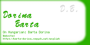 dorina barta business card
